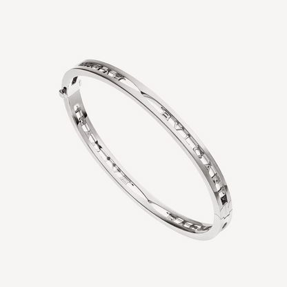 [Crown & Jewelry]ZERO 1 SPIRAL LOGO SILVER BRACELET