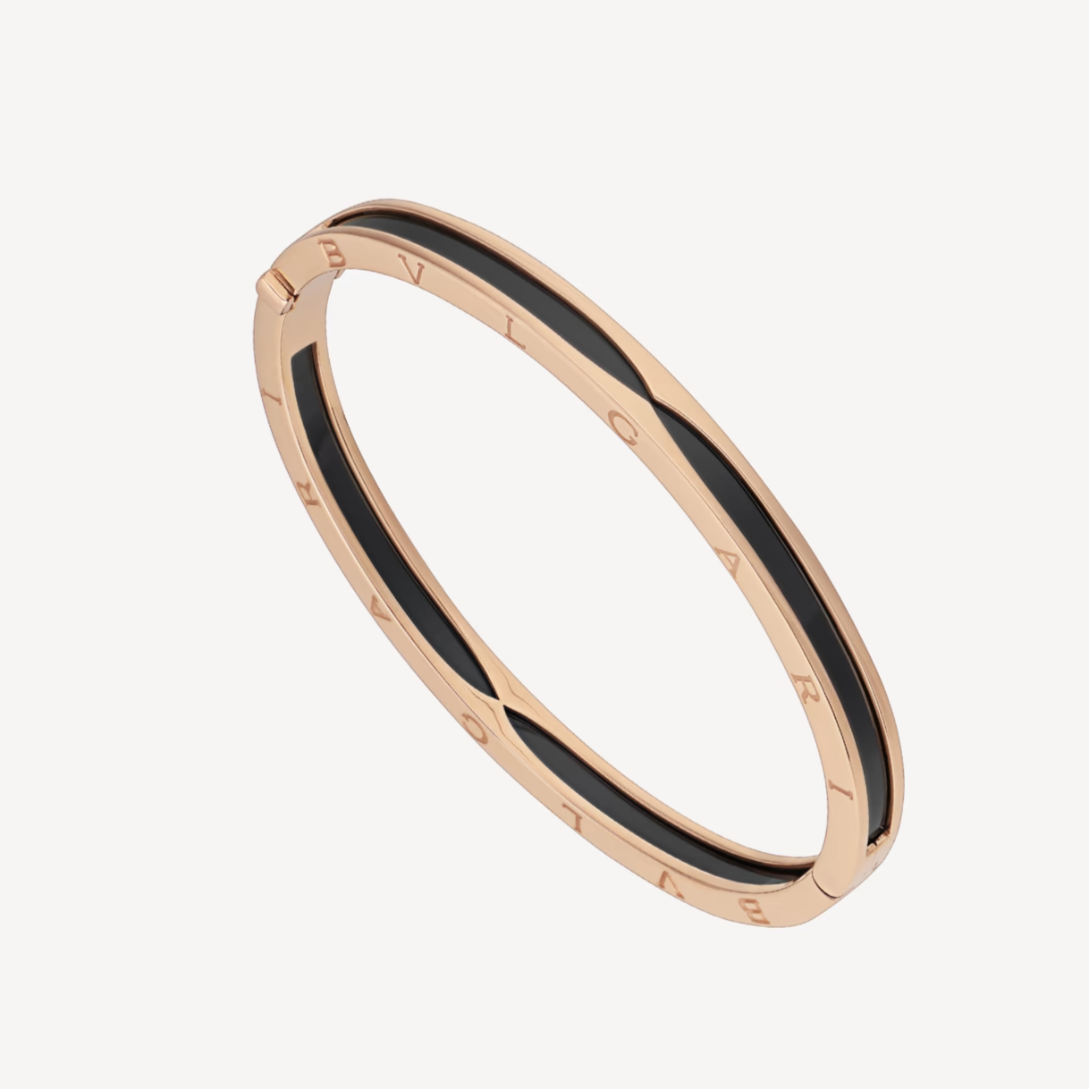 [Crown & Jewelry]ZERO 1 PINK GOLD WITH BLACK CERAMIC BRACELET