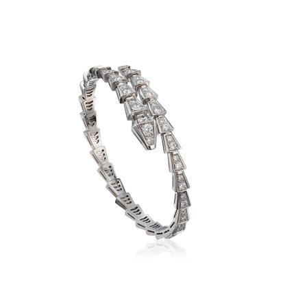[Crown & Jewelry]SERPENTI BRACELET 6MM SILVER DIAMOND