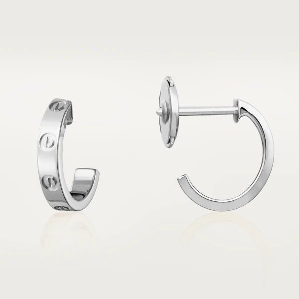 [Crown & Jewelry]LOVE EARRINGS 2.65MM SILVER