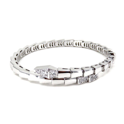 [Crown & Jewelry]SERPENTI BRACELET DIAMONDS SILVER