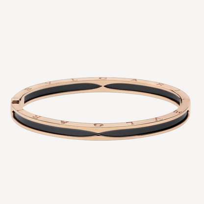 [Crown & Jewelry]ZERO 1 PINK GOLD WITH BLACK CERAMIC BRACELET