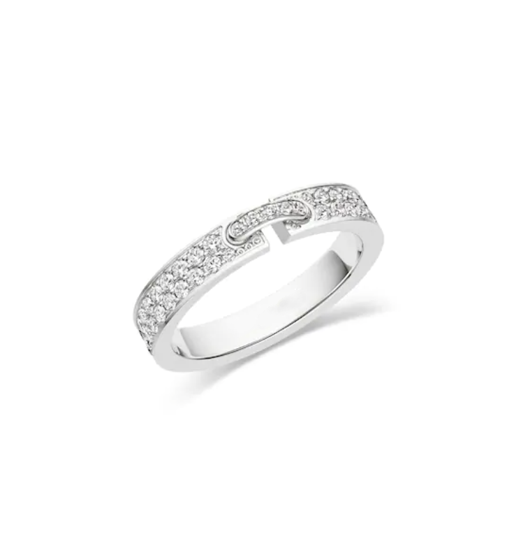 [Crown & Jewelry]ALLIANCE LIENS VIDENCE PAVED DIAMOND 4MM RING
