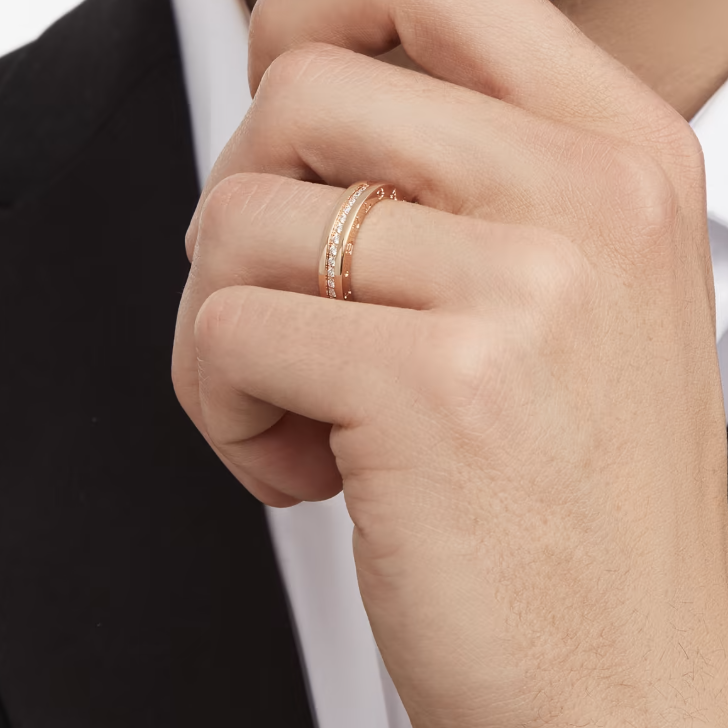 [Crown & Jewelry]ZERO 1 ONE-BAND PAVED DIAMONDS ON THE SPIRAL RING