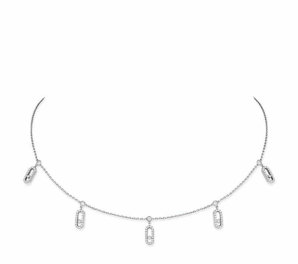 [Crown & Jewelry] MK 5 SLIDING DIAMOND NECKLACE
