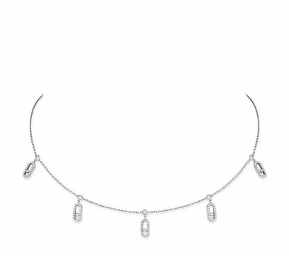 [Crown & Jewelry] MK 5 SLIDING DIAMOND NECKLACE