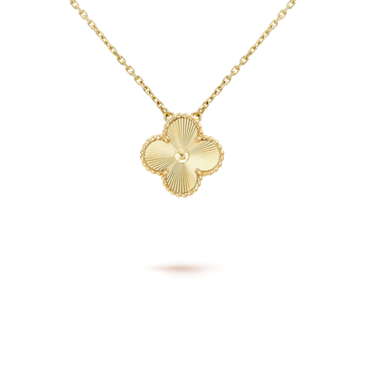 [Crown & Jewelry]CLOVER 15MM LASER NECKLACE