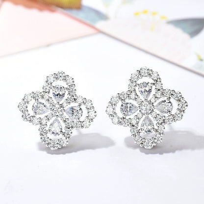 [Crown & Jewelry]LOOP EARRINGS FULL MOTIF DIAMOND 16MM