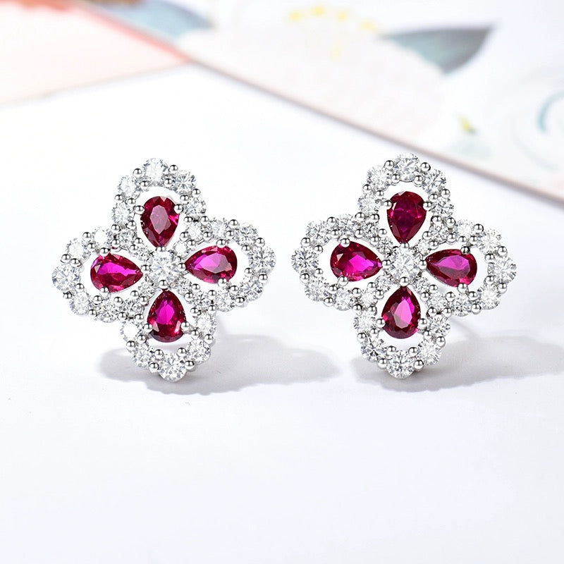 [Crown & Jewelry]LOOP EARRINGS FULL MOTIF DIAMOND 16MM