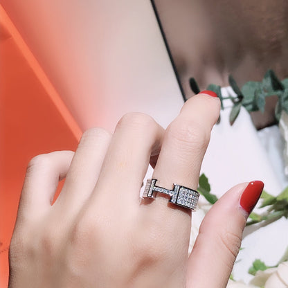 [Crown & Jewelry]H RING FULL DIAMOND