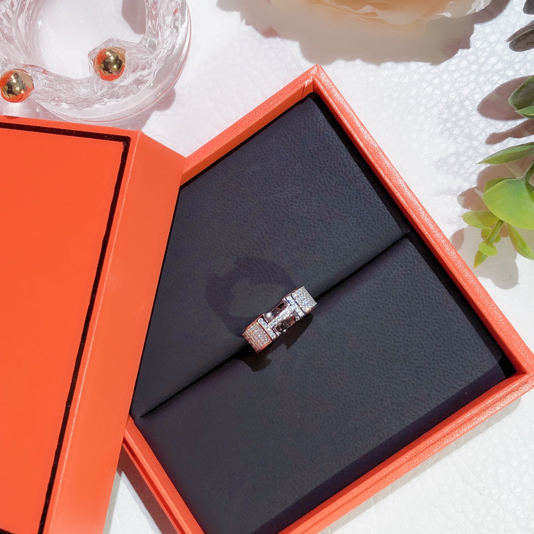 [Crown & Jewelry]H RING FULL DIAMOND