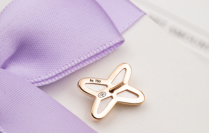 [Crown & Jewelry]JEUX DE WHITE MOP PINK GOLD DIAMOND EARRINGS