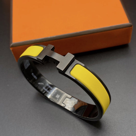 [Crown & Jewelry]CLIC HM SO BLACK YELLOW BRACELET