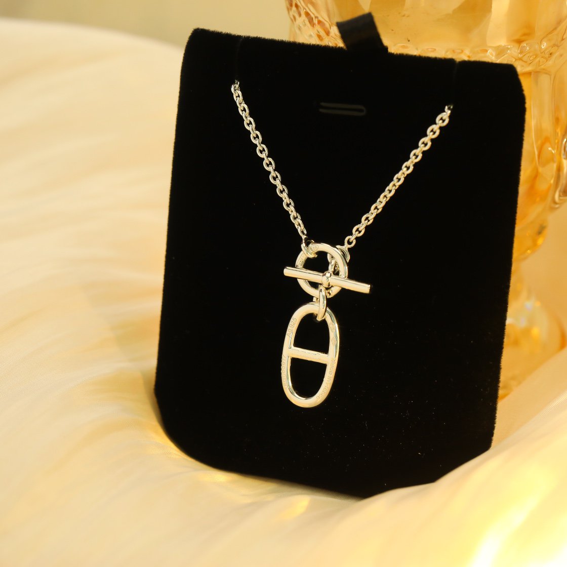 [Crown & Jewelry]HM CHAINE D'ANCRE PENDANT NECKLACE STERLING SILVER