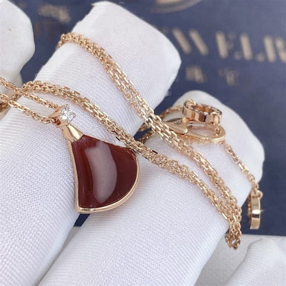 [Crown & Jewelry]DREAM NECKLACE CARNELIAN 1 DIAMOND