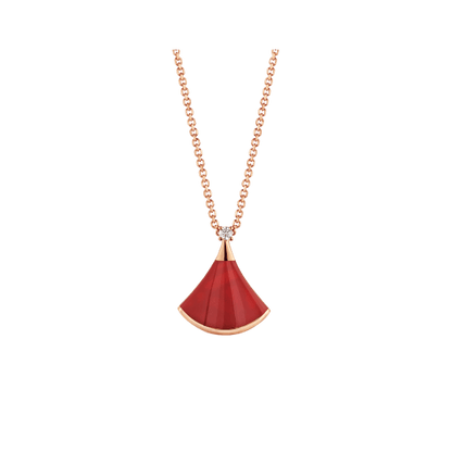 [Crown & Jewelry]DREAM NECKLACE CARNELIAN 1 DIAMOND