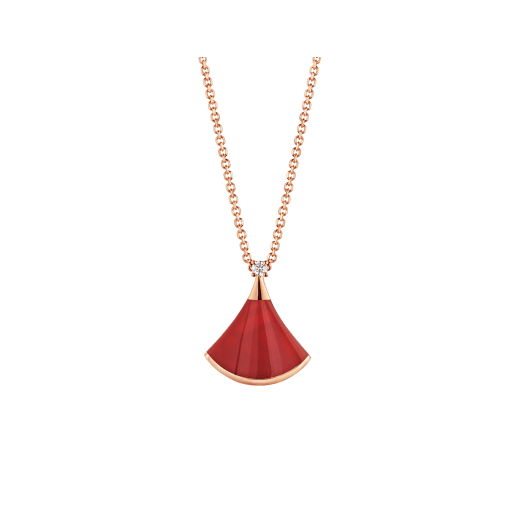 [Crown & Jewelry]DREAM NECKLACE CARNELIAN 1 DIAMOND