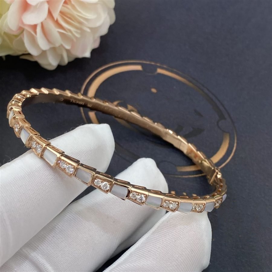 [Crown & Jewelry]SERPENTI BRACELET PINK GOLD MOP DIAMOND
