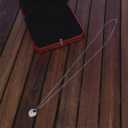 [Crown & Jewelry]AMULETTE SILVER FULL DIAMOND NECKLACE