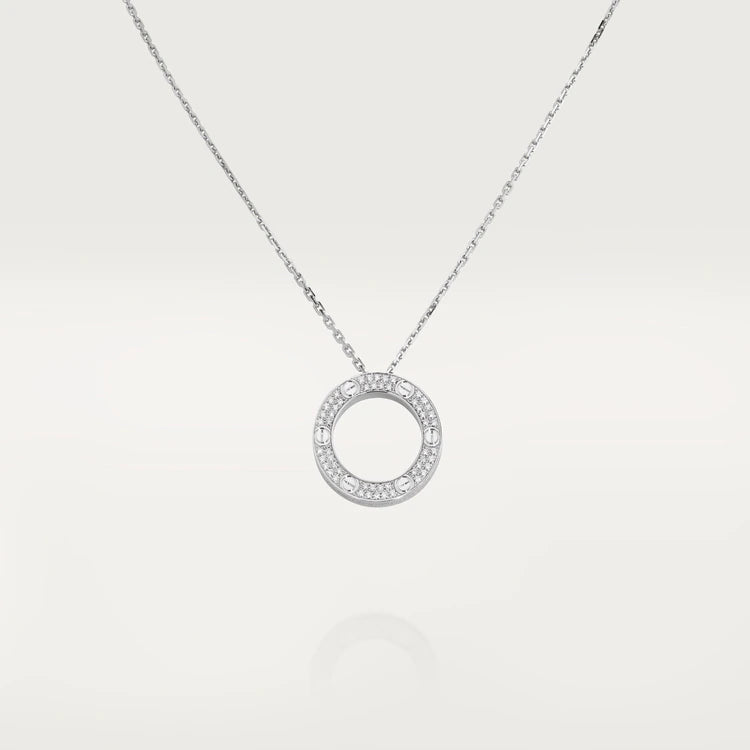 [Crown & Jewelry]LOVE NECKLACE ADJUSTABLE SILVER