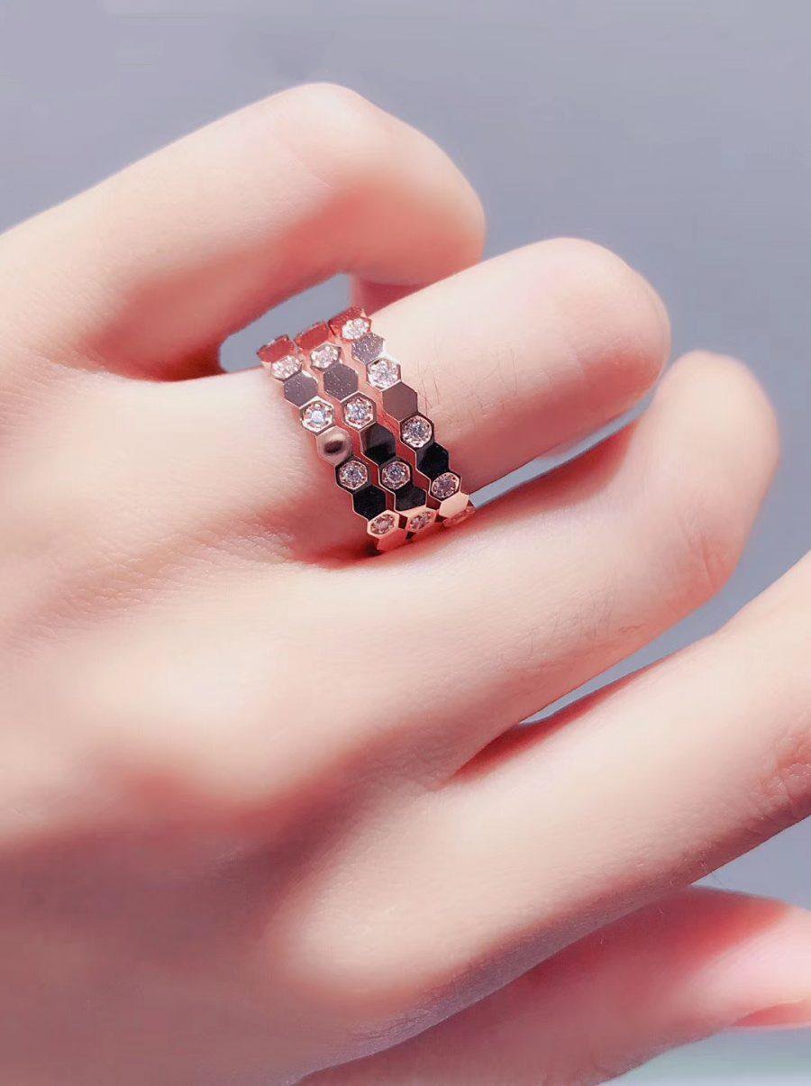 [Crown & Jewelry]BEE LOVE RING PINK GOLD DIAMOND