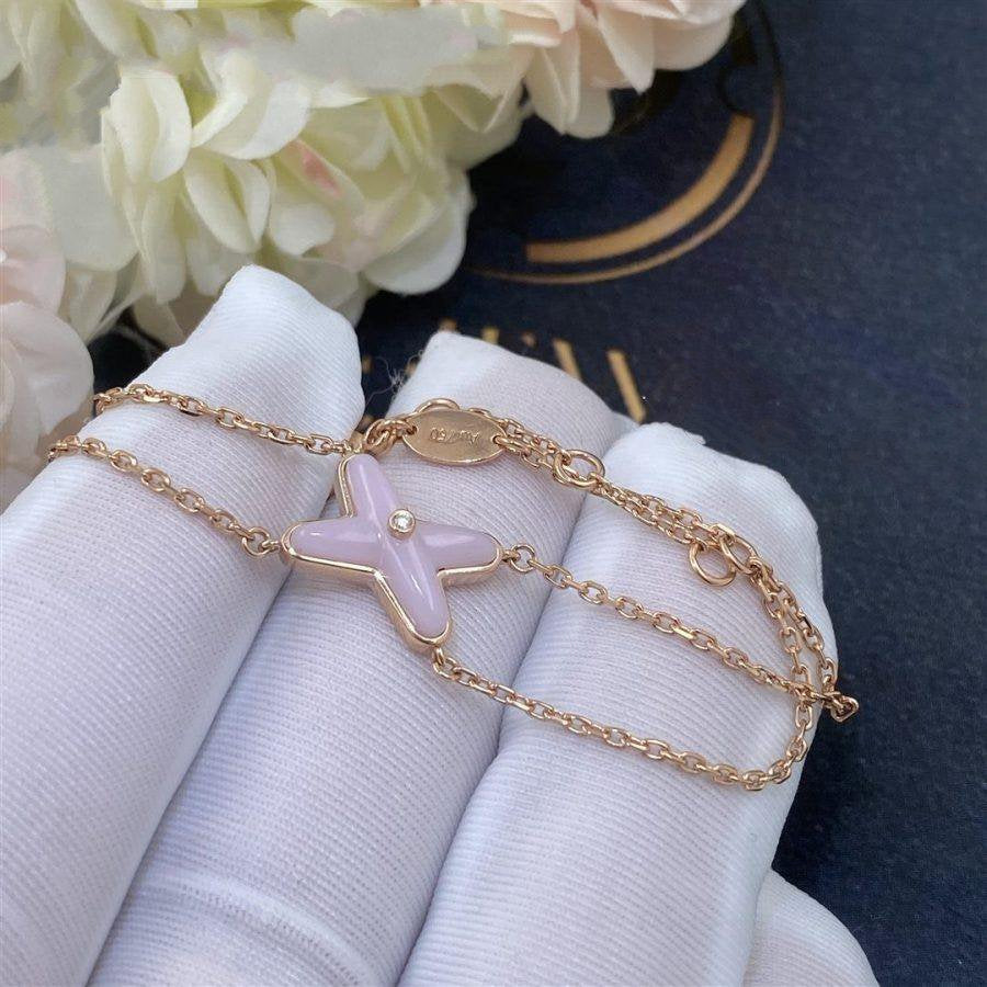 [Crown & Jewelry]JEUX BRACELET PINK MOP PINK GOLD 1 DIAMOND