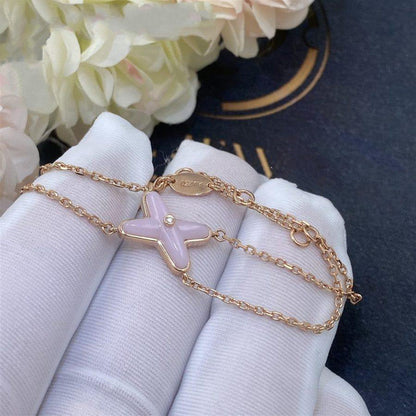 [Crown & Jewelry]JEUX BRACELET PINK MOP PINK GOLD 1 DIAMOND