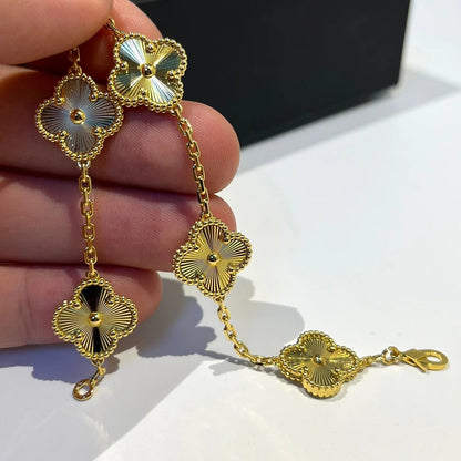 [Crown & Jewelry]CLOVER 5 FLOWERS LASER BRACELET