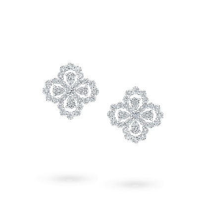 [Crown & Jewelry]LOOP EARRINGS FULL MOTIF DIAMOND 16MM