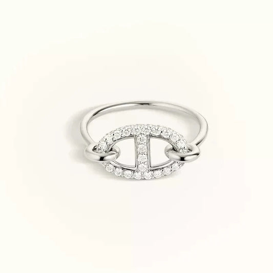 [Crown & Jewelry]RONDE SMALL SILVER DIAMOND RING