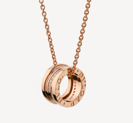 [Crown & Jewelry]ZERO 1 PINK GOLD DIAMOND NECKLACE