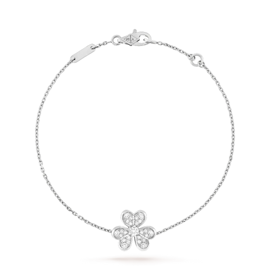 [Crown & Jewelry]FRIVOLE SILVER FLOWER DIAMOND BRACELET