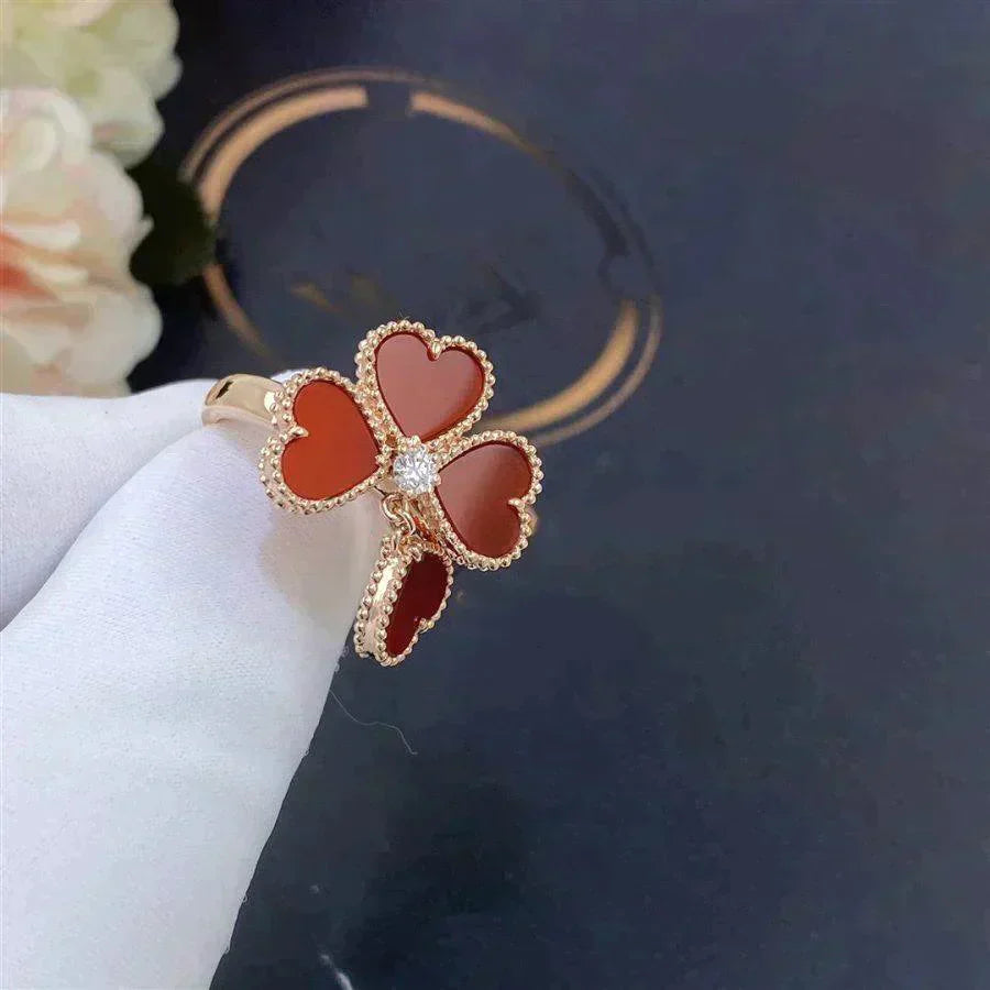 [Crown & Jewelry]SWEET CLOVER CARNELIAN RING