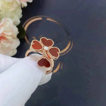 [Crown & Jewelry]SWEET CLOVER CARNELIAN RING