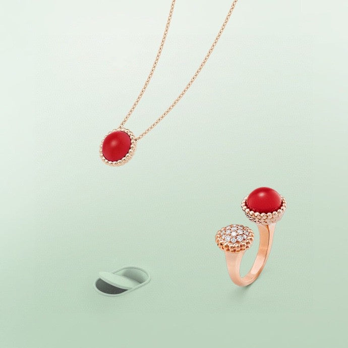 [Crown & Jewelry]PERLEE COULEURS DIAMOND ROSE GOLD BETWEEN THE FINGER RING