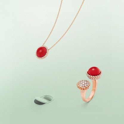 [Crown & Jewelry]PERLEE COULEURS DIAMOND ROSE GOLD BETWEEN THE FINGER RING