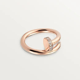 [Crown & Jewelry]JUSTE RING 2.65MM PINK GOLD DIAMOND